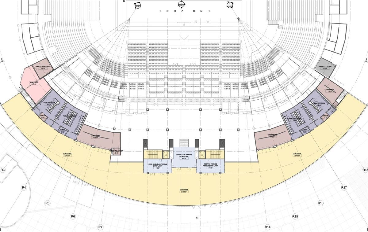 Rice Eccles Stadium Map Layout And Blueprint Of The Rice Eccles Stadium Sez Renovation