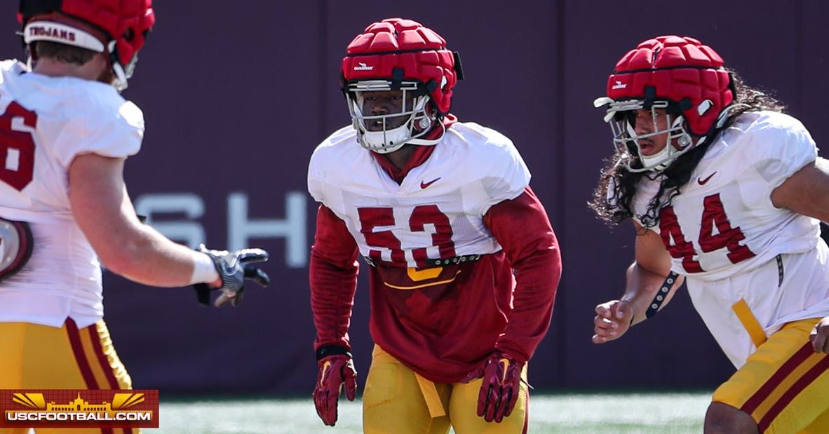 USC LB coach Brian Odom praises tackling progress, refuses to name starters yet
