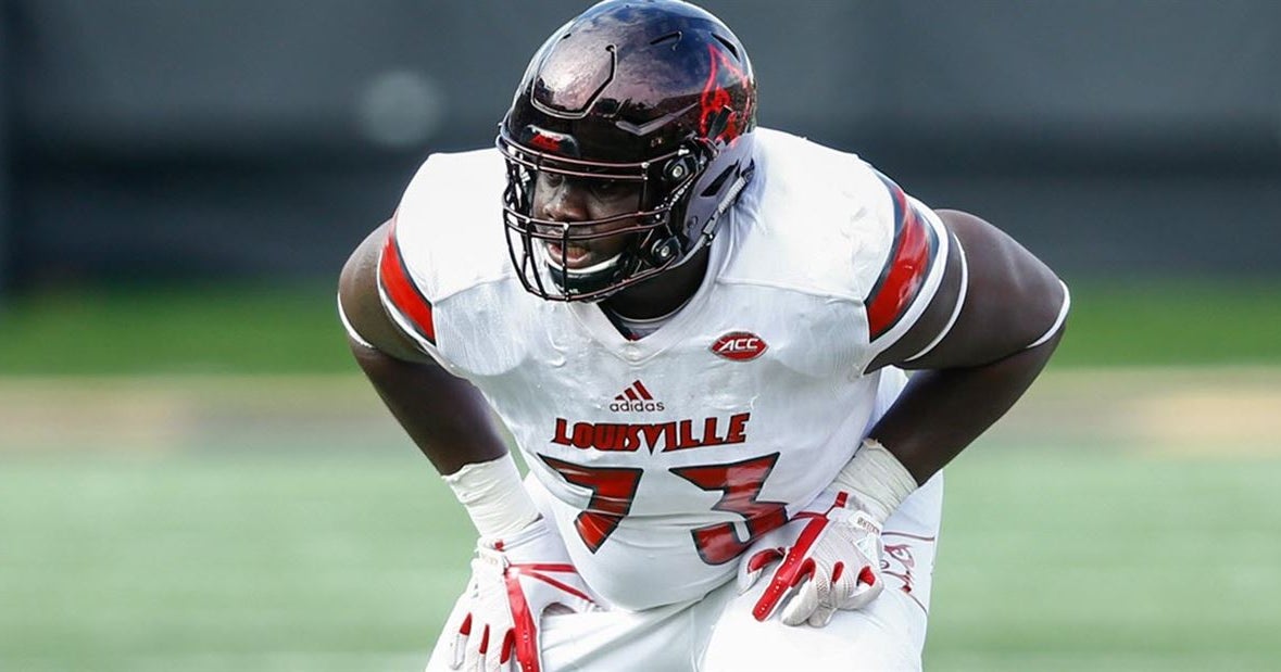 Trimmer, faster Mekhi Becton leading Louisville offensive line
