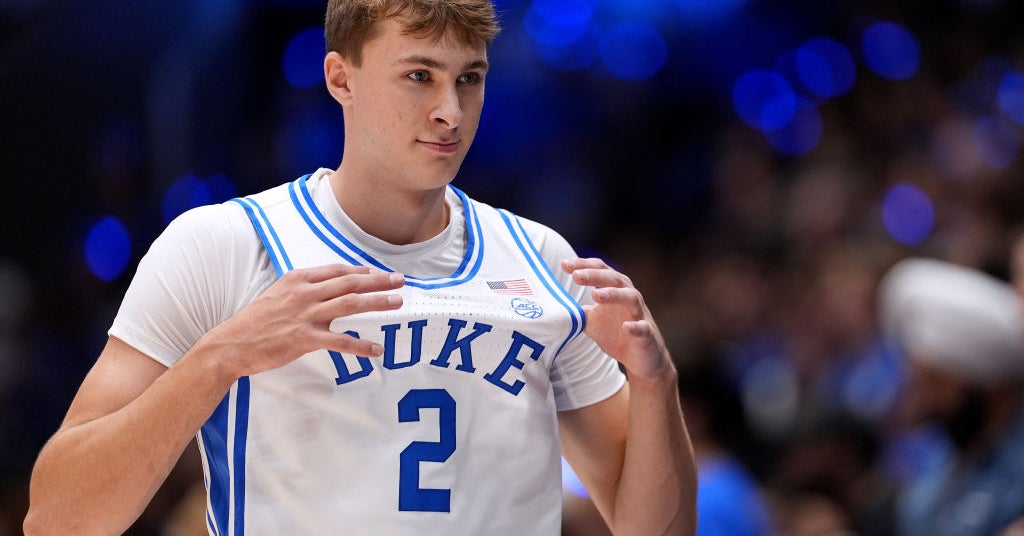 Duke freshman Cooper Flagg is first men's basketball player to sign NIL ...