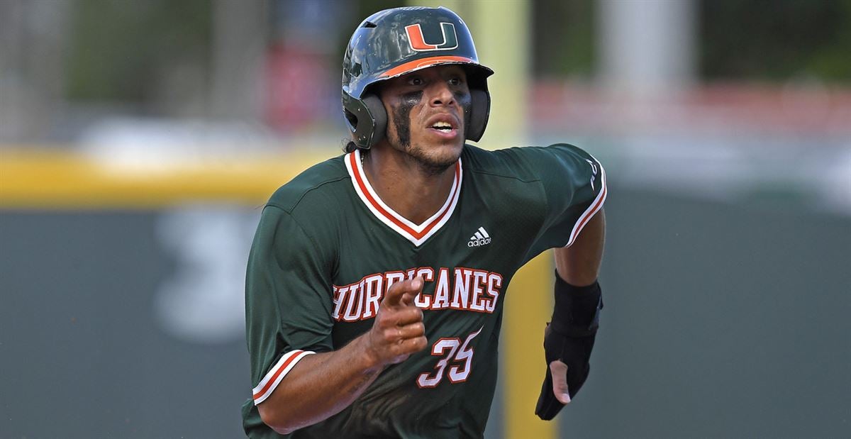 NCAA Baseball Jersey Alejandro Rosario Miami Hurricanes College Green Alumni #24