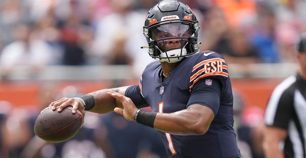 Bears Fan Burns Justin Fields Jersey