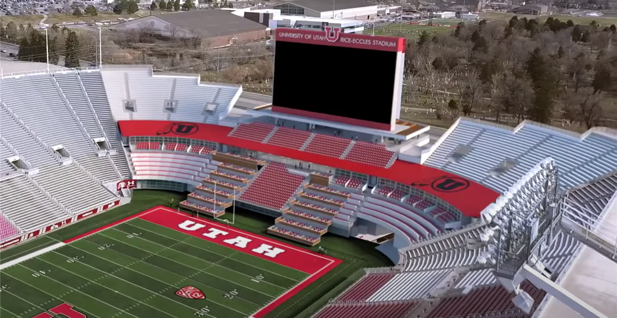 Layout and blueprint of the Rice Eccles Stadium SEZ renovation