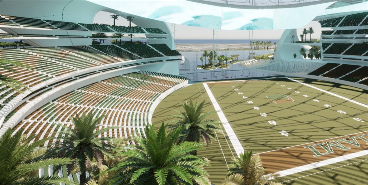 Miami Hurricanes' proposed football stadium renderings revealed