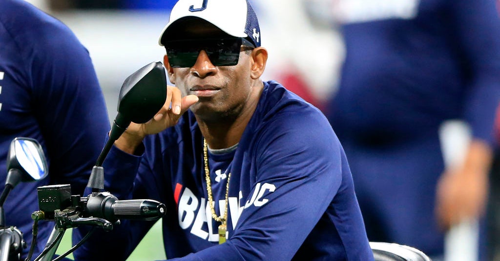 Deion Sanders visits Mike Leach at Mississippi State