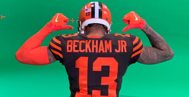 Orange Youth Odell Beckham Jr. Cleveland Browns Game Alternate Jersey