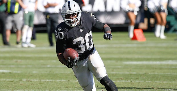 Las Vegas Raiders running back Jalen Richard (30) warms up wearing his My  Cause My Cleats before an NFL football game Sunday, Dec. 13, 2020, in Las  Vegas. (AP Photo/Isaac Brekken Stock