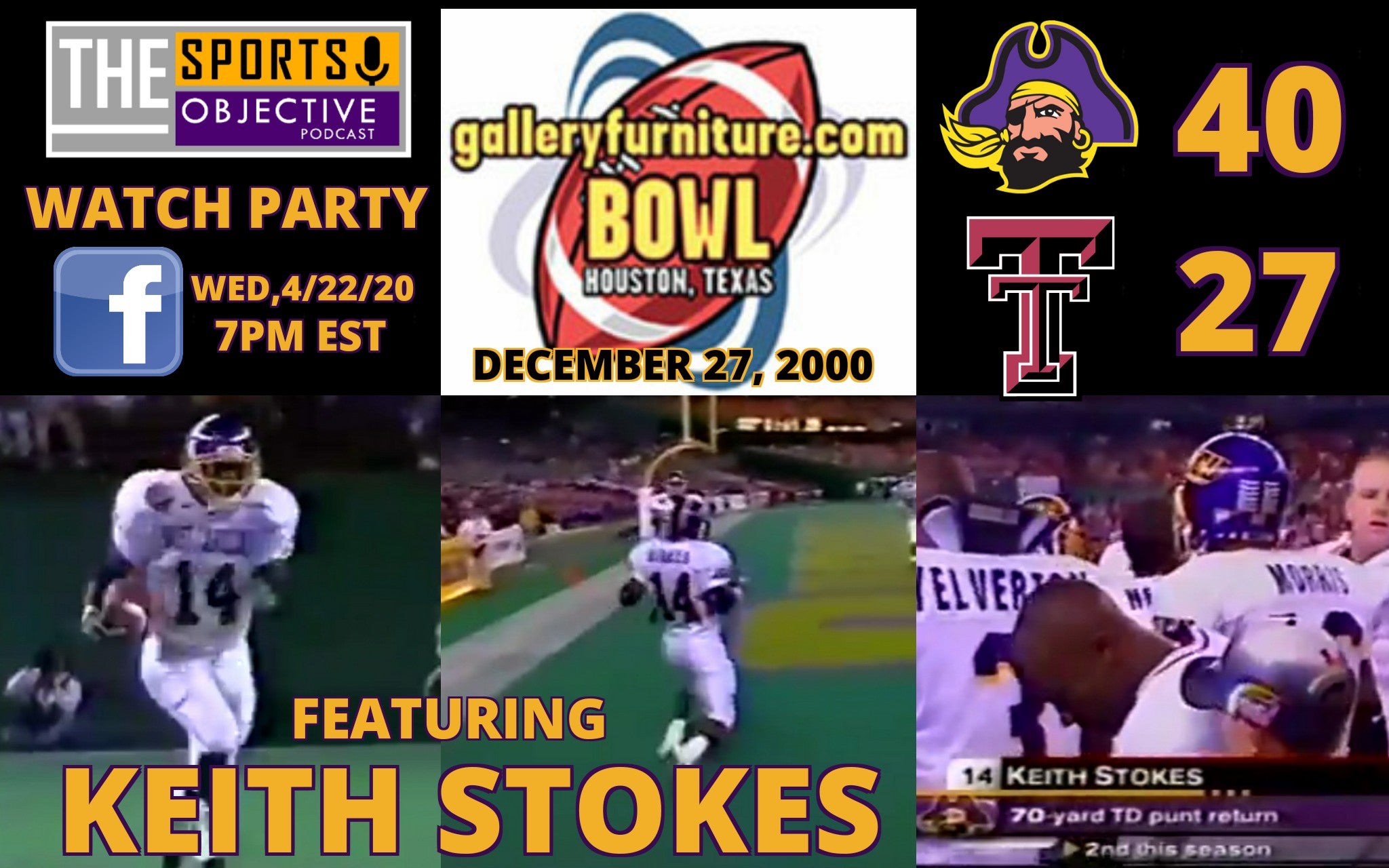 2000 GalleryFurniture.com Bowl Watch Party w/ Keith Stokes!