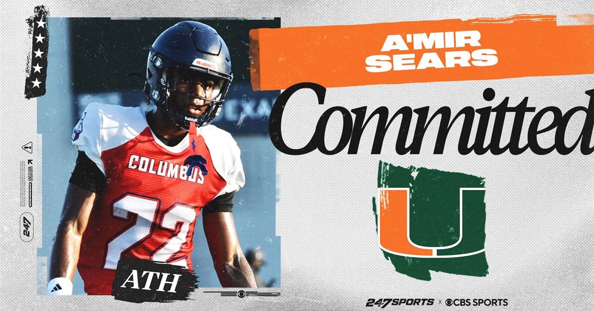 5-star ATH A'mir Sears commits to Miami over LSU, Michigan, and Texas A&M - 247Sports