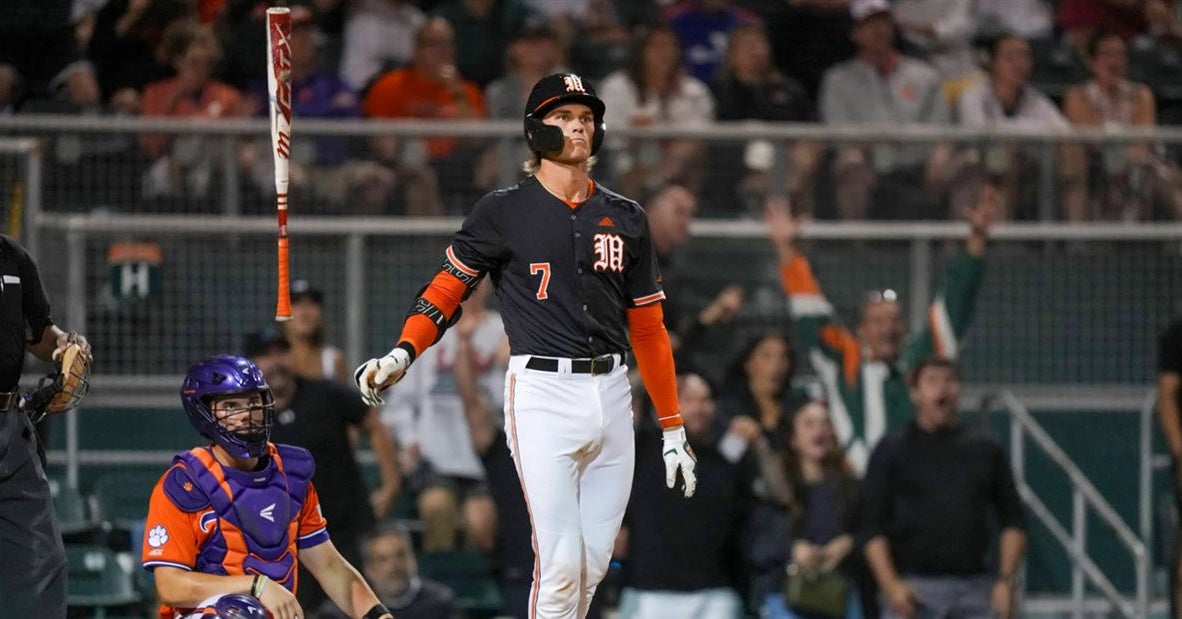 Jack Scanlon's walk-off HR backs Gage Ziehl's gem as Miami beats No. 3 ...