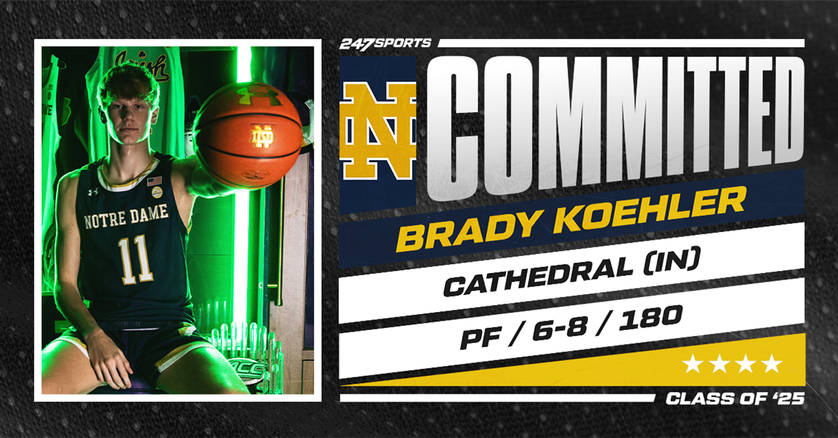 Four-star forward Brady Koehler commits to Notre Dame