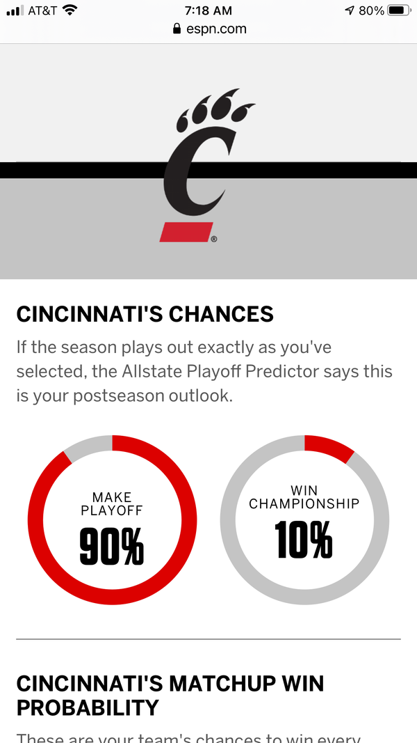 Allstate Playoff Predictor