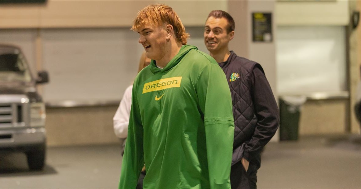 Oregon football makes a strong impression with 2026 IOL Jax Tanner ...