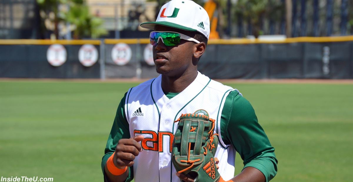 Miami Hurricanes adidas Baseball Jersey - Green