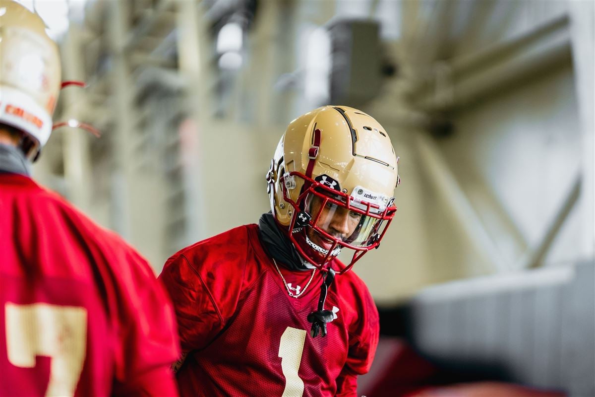 Boston College's Trae Barry Unbelievable Hurdle TD