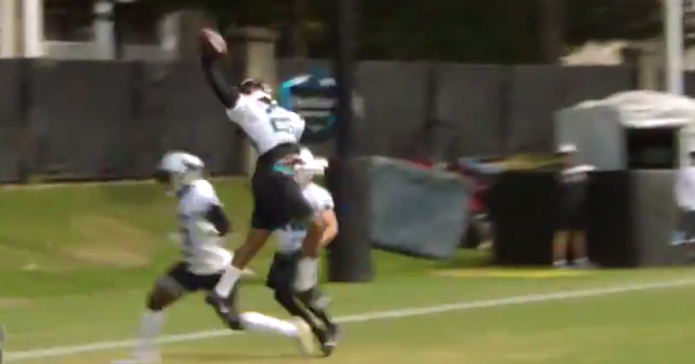 Corn Elder makes impressive practice interception of Will Grier