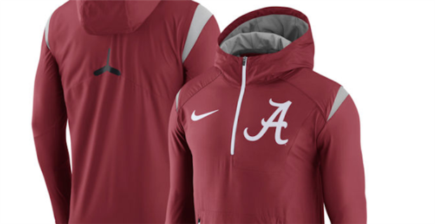 alabama football jackets nike