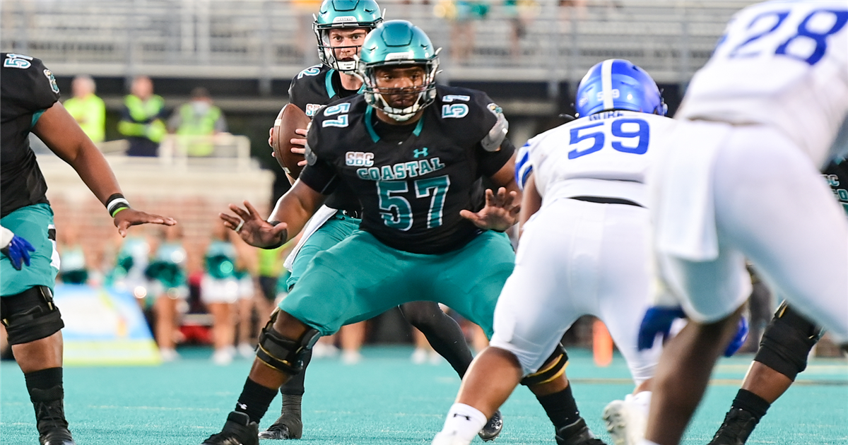 Coastal Carolina OL Transfer Willie Lampkin Commits To UNC Football - Tar  Heel Times - 12/18/2022