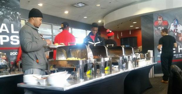 A Look At Breakfast With The Buckeyes Ohio State Buffet Photo Scout As A Morning Workout Finished Monday Football Players Straggled Into The Team Lounge In Woody Hayes