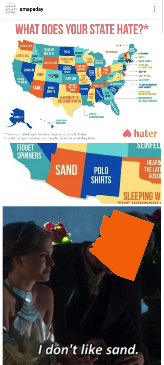 Dating app based on hates