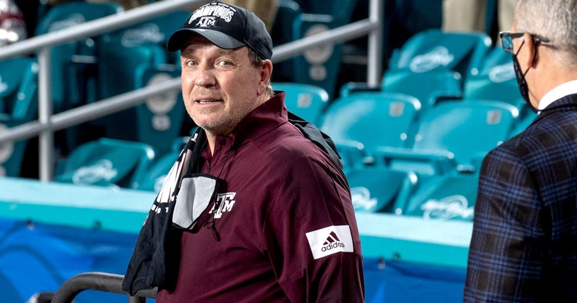 Jimbo Fisher talks QB battle, seniors choosing to return to A&M, 2021