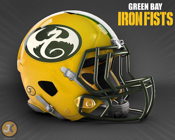 Marvel themed NFL Helmets