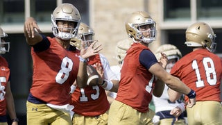 How Notre Dame OC Mike Denbrock's past factors into two-man QB battle