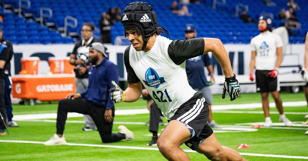 Michigan doing a great job early with explosive 2028 WR Maddox Weil