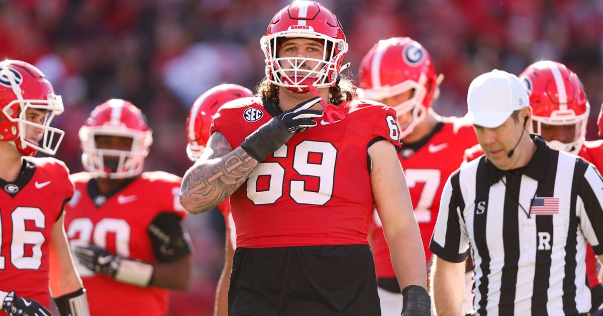 2025 NFL Draft: Georgia offensive lineman Tate Ratledge taken in 2nd ...