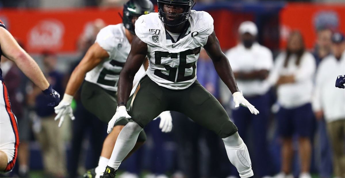 Oregon LB Bryson Young picked up as undrafted freeagent