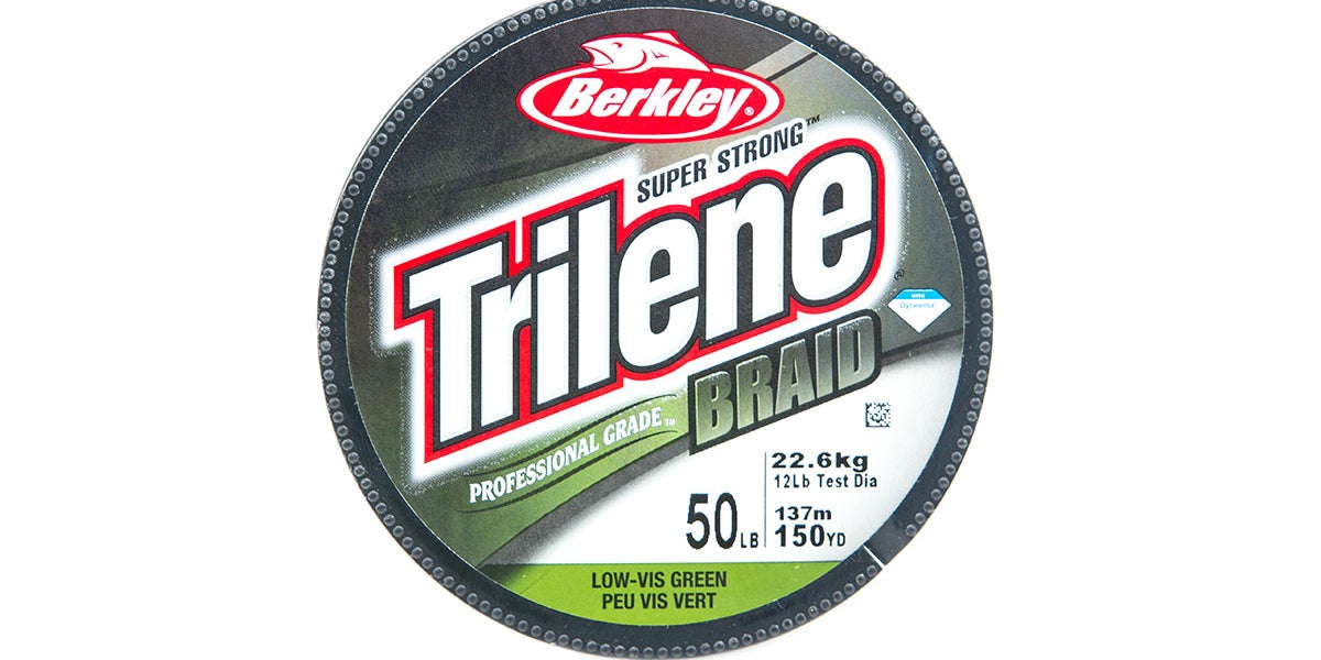 berkley 300-yard trilene braid professional grade fishing line Big Game 65 lb and knot strength Berkley Trilene XT Clear /