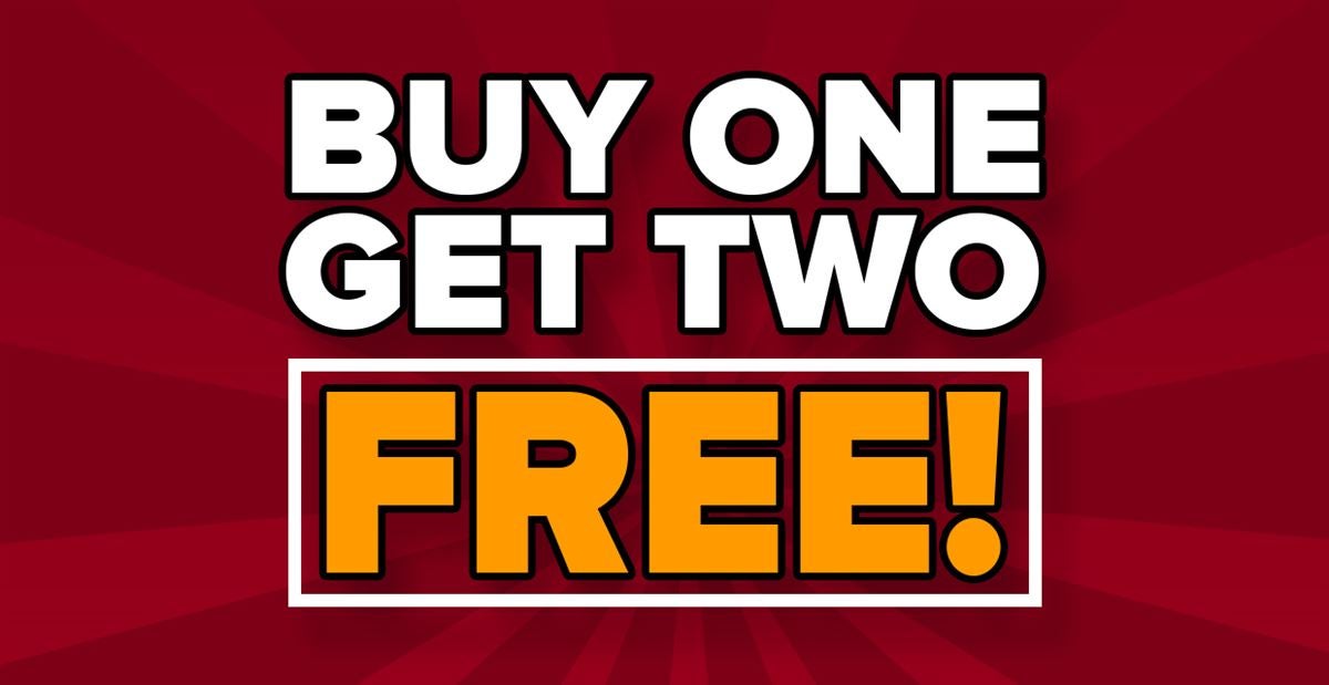 JOIN NOW: Go VIP and buy one get two free!