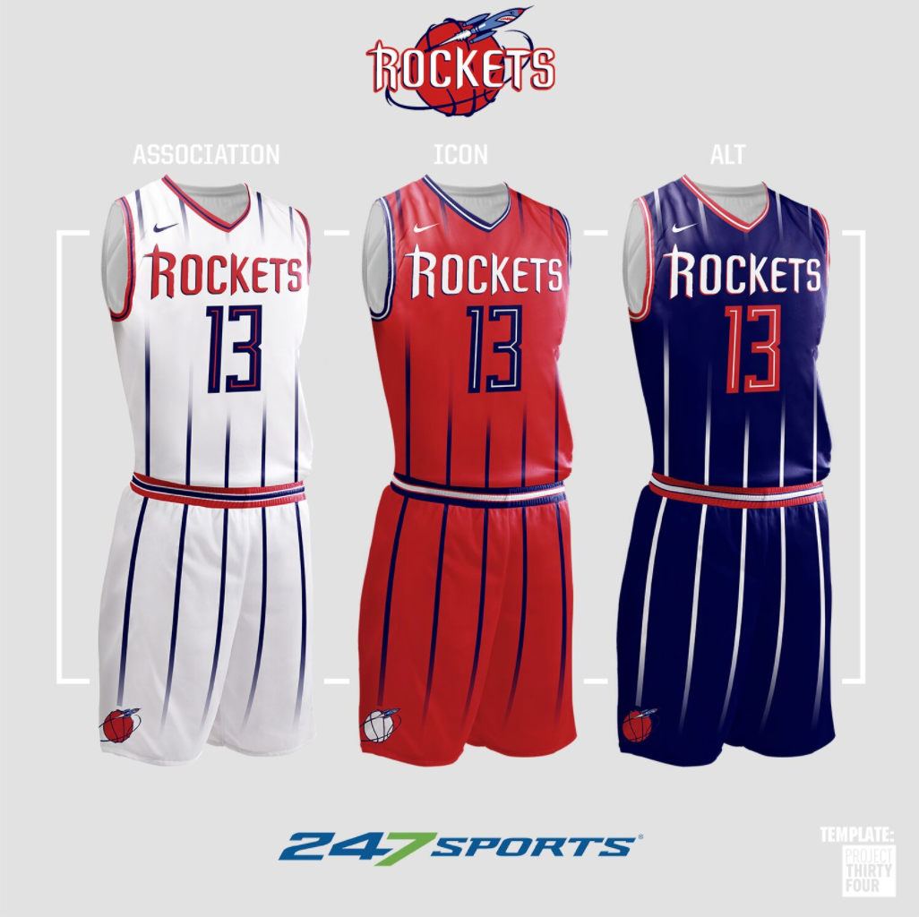 houston rockets alternate jerseys