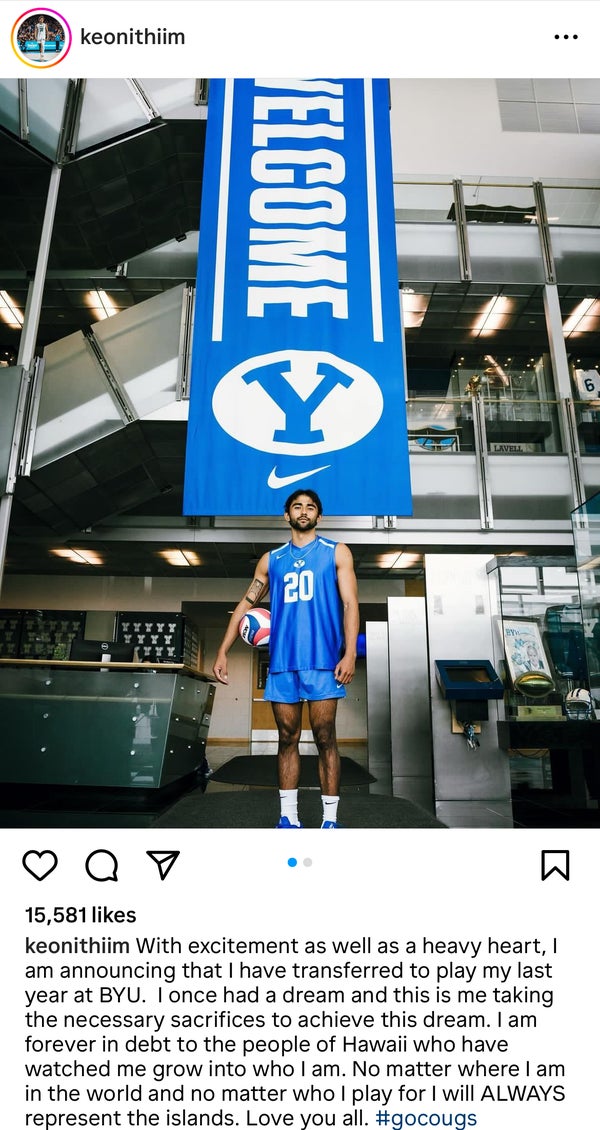 MVB OH - Keoni Thiim Enters the Transfer Portal