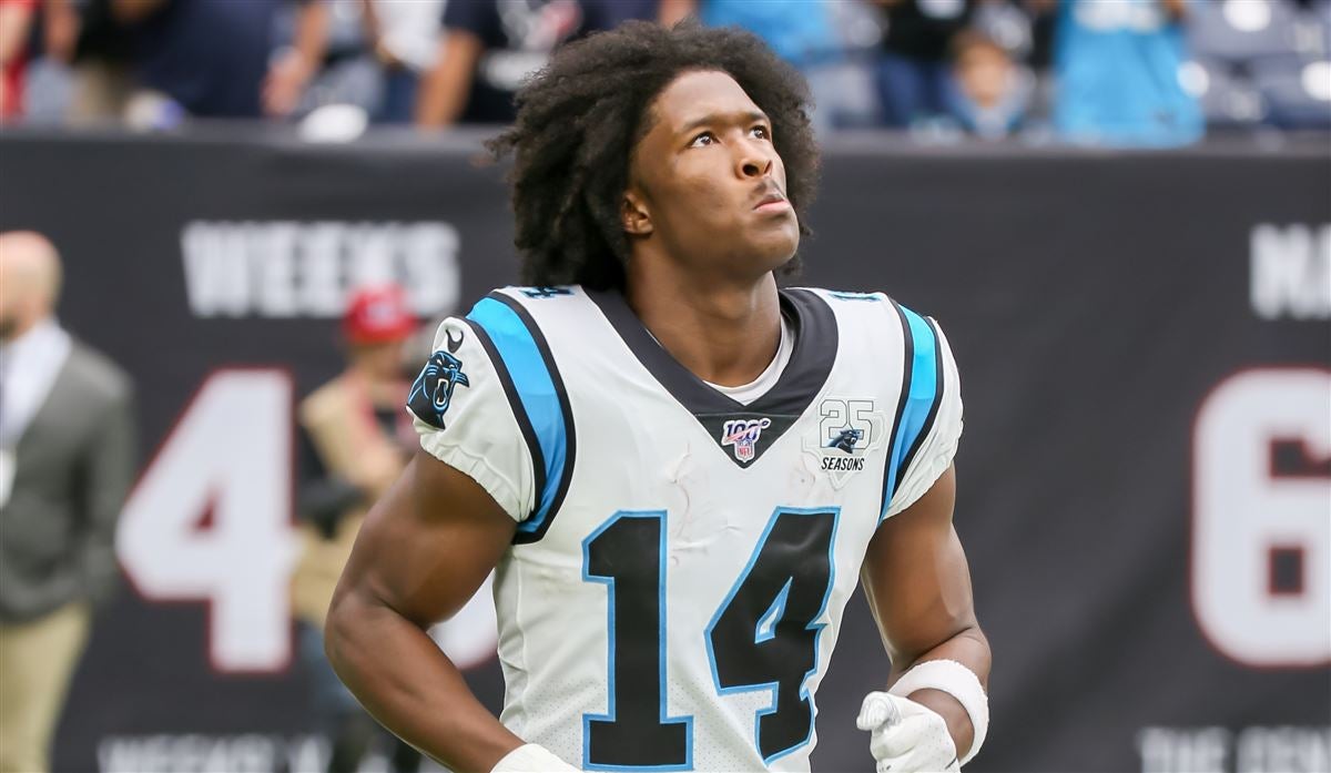 Houston, TX, USA. 29th Sep, 2019. Carolina Panthers wide receiver Ray-Ray  McCloud (14) returns a kick during the 1st quarter of an NFL football game  between the Carolina Panthers and the Houston