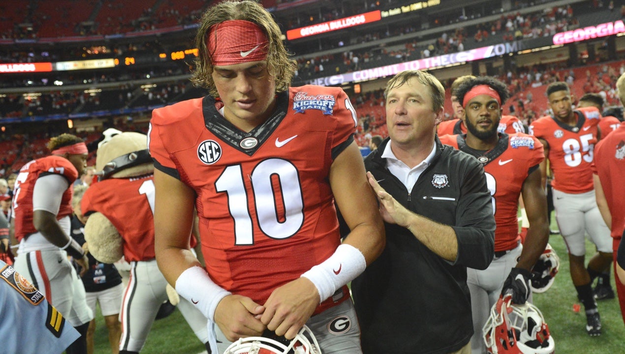 WATCH: Atlanta Falcons show why UGA shouldn't mess with classic uniforms