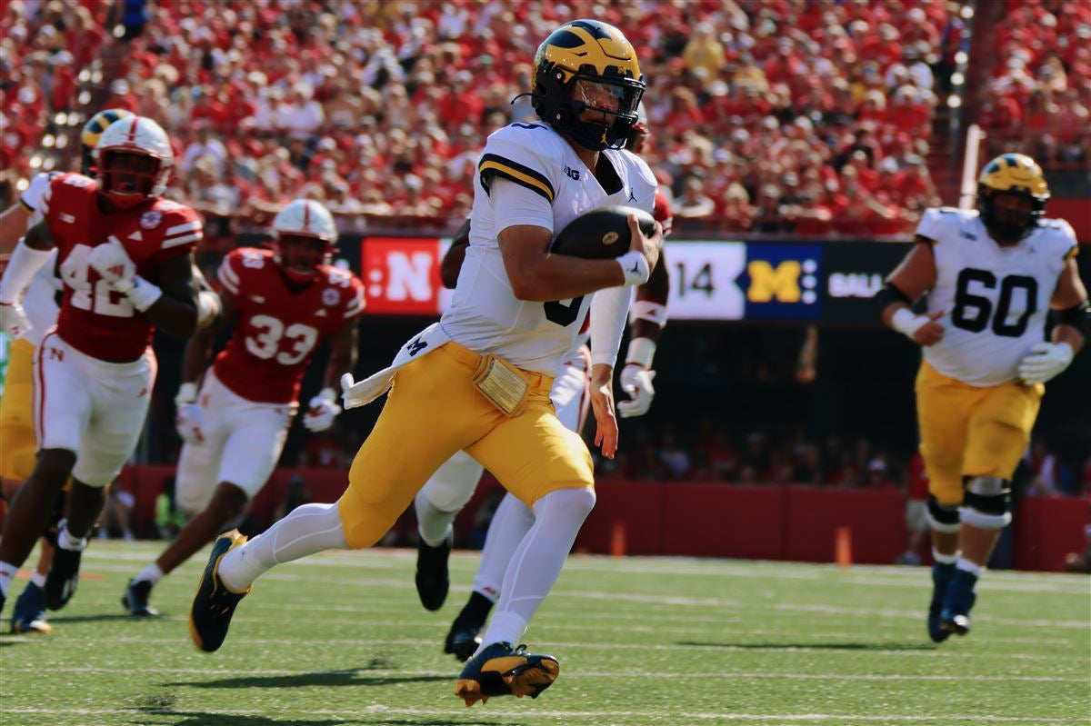 Michigan dominates Nebraska, 457, and they didn't even play