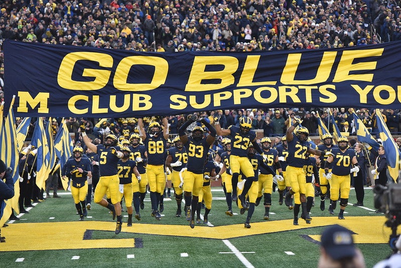 Michigan football donning all-blue uniforms against Washington