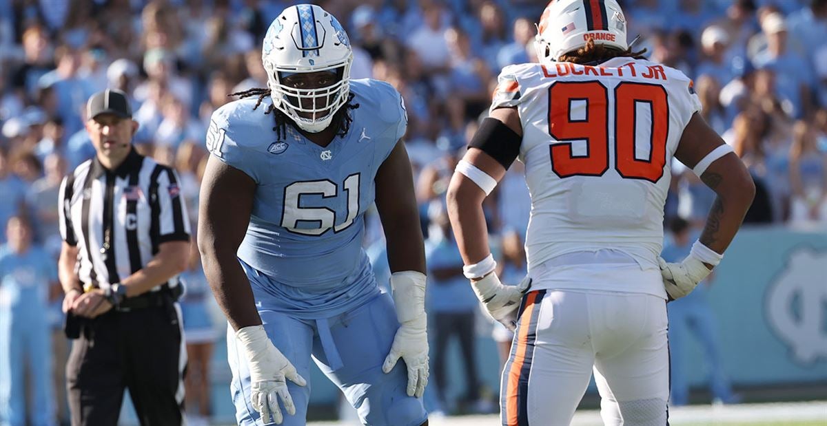 Former UNC offensive lineman Diego Pounds announces transfer to Ole Miss