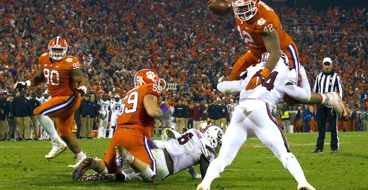 Clemson’s 744 yards most vs. South Carolina in series history