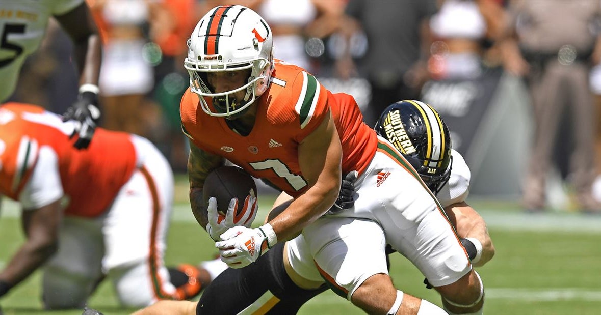 Miami Hurricanes receiver Xavier Restrepo out indefinitely with foot