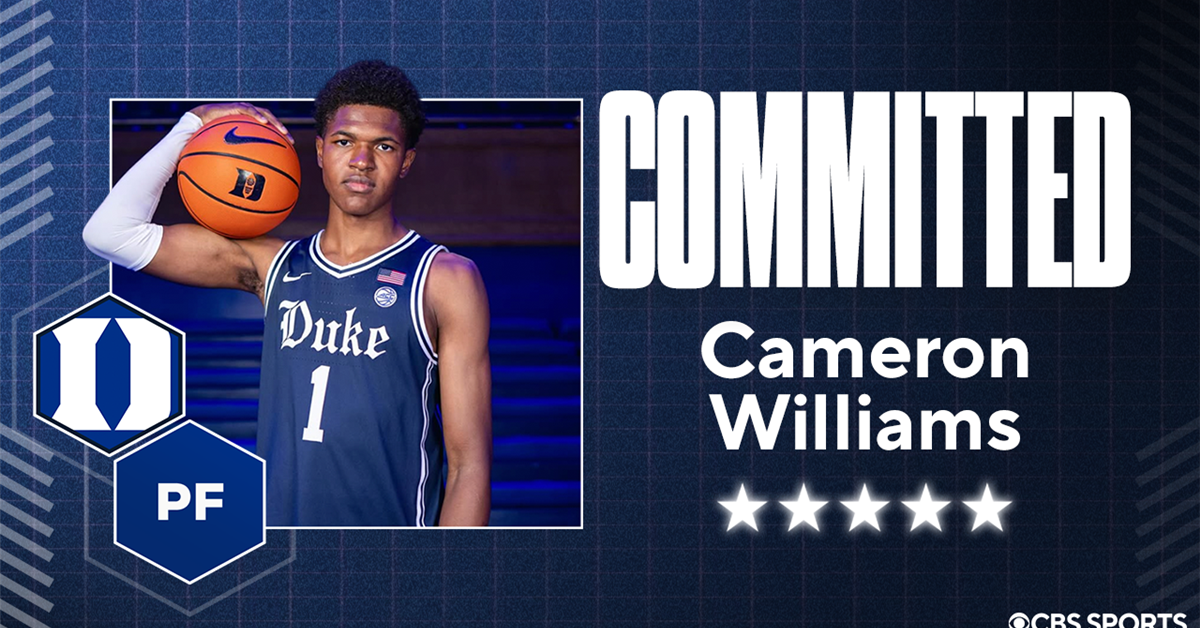 5-Star PF Cameron Williams Commits to Duke Basketball