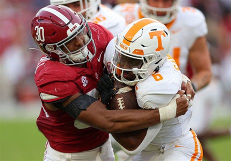 Jihaad Campbell has found a role as Alabama’s third inside linebacker Jihaad Campbell has found a role as Alabama’s third inside linebacker