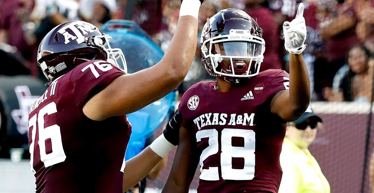 LOOK: Former Texas A&M Aggies Running Back Isaiah Spiller in Full Los  Angeles Chargers Gear - Sports Illustrated Texas A&M Aggies News, Analysis  and More