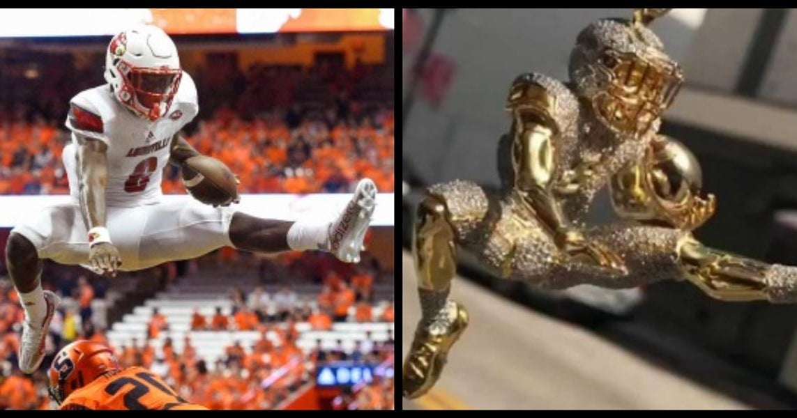 Watch Lamar Jackson Gets 100k Chain To Commemorate Leap