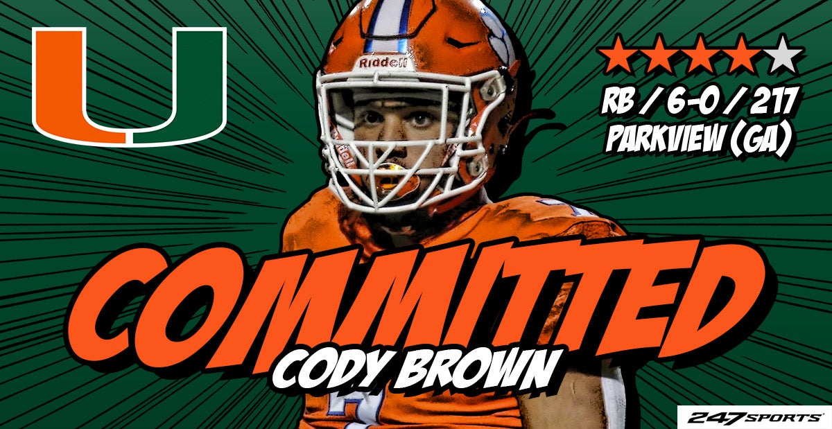 Miami lands former Tennessee RB signee Cody Brown