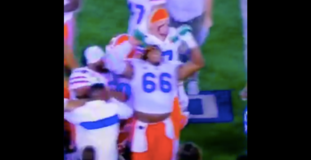 Florida lineman mocks Kentucky linebacker Kash Daniel after win