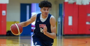 USA Basketball: 2025's No. 1 ranked player Cameron Boozer discusses Duke and North Carolina