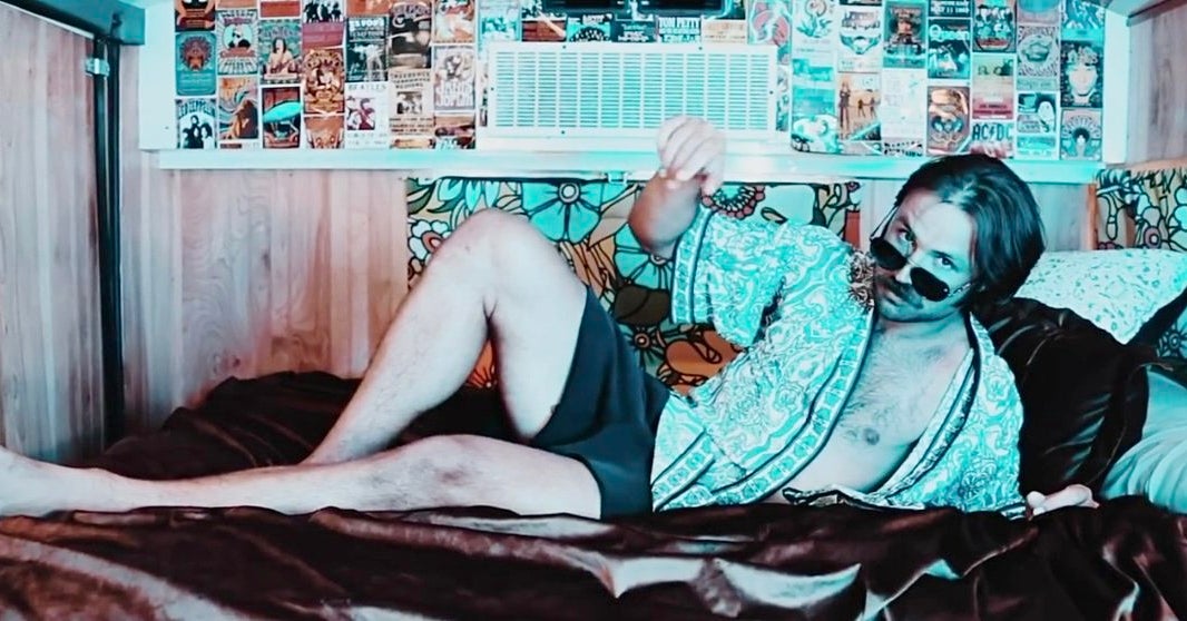 Gardner Minshew living in his bus, making music and training in WSU t-shirts