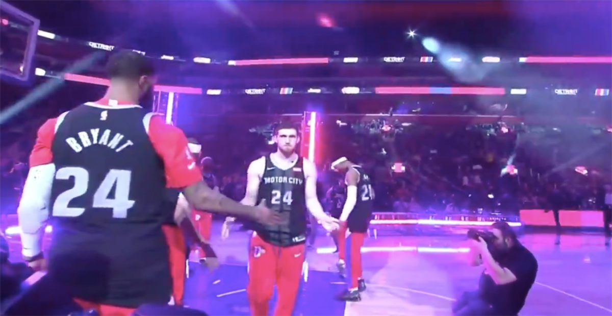 VIDEO: Pistons Honor Kobe Bryant With Customized No. 8 and 24 Motor City  Jerseys Pregame